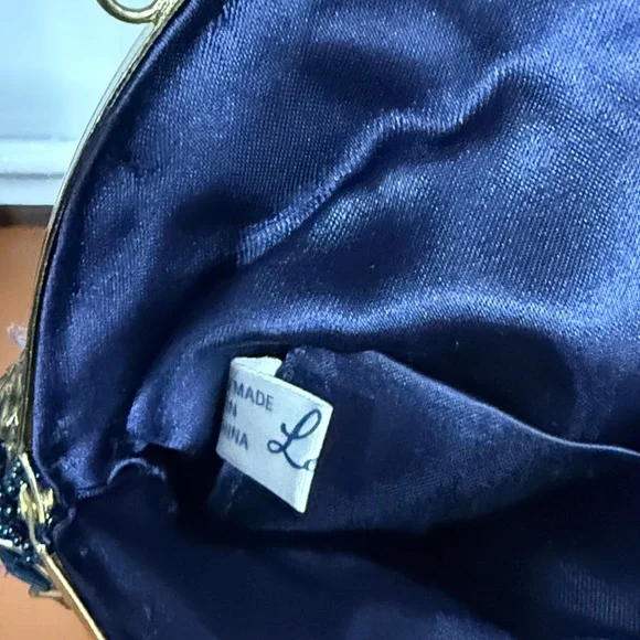 Art Deco La Regale Beaded Evening Clutch Purse - Picture 7 of 7